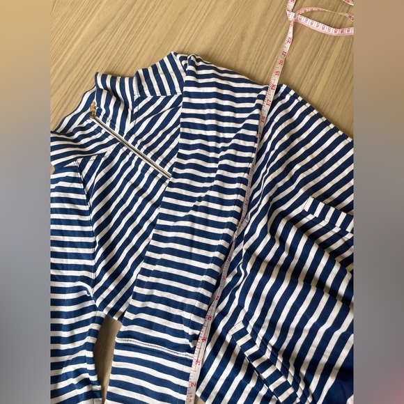 Lilly Pulitzer Blue and Pink Striped Hoodie - Picture 7 of 9